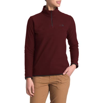 The North Face Tka Glacier Quarter Zip Fleece, Red