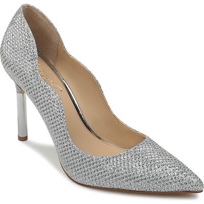 Jewel Badgley Mischka Riley Glitter Pump, Metallic