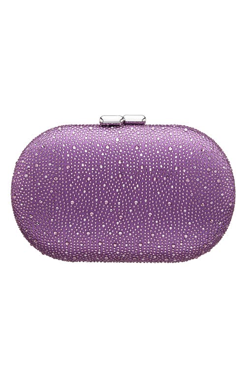 Shop Nina Dally Embellished Clutch In Violet