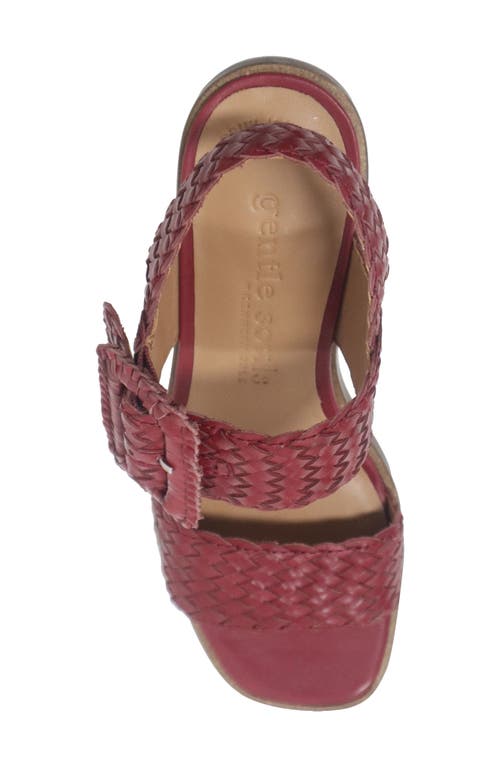 Shop Gentle Souls By Kenneth Cole Gentle Souls Madylyn Slingback Sandal In Rio Red Leather