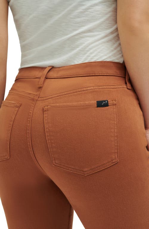 Jen7 By 7 For All Mankind Slim Fit Straight Leg Jeans In Caramel