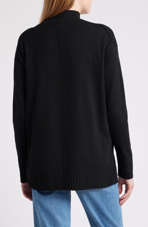 Shop Caslonr Caslon(r) Mock Neck Tunic Sweater In Black