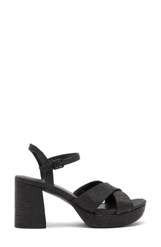 Shop Kenneth Cole Reaction Reeva Platform Sandal In Black Weave