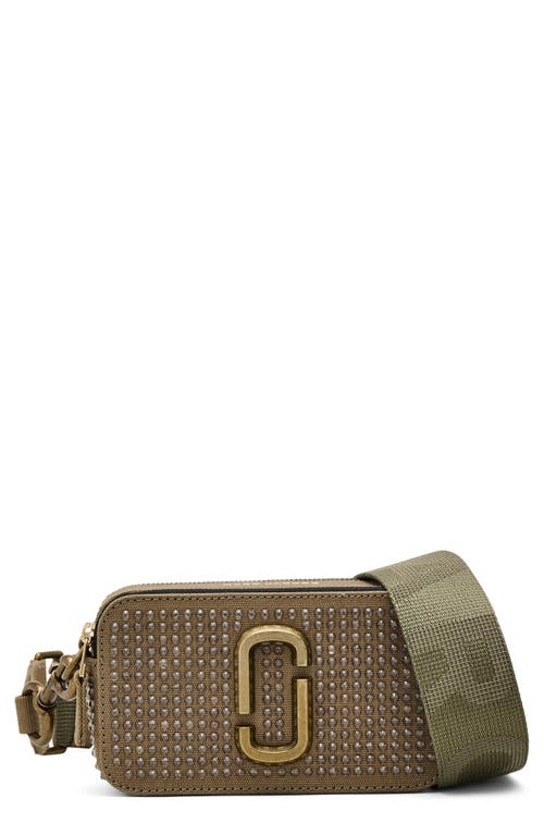The Crystal Canvas Snapshot Bag in Slate Green Crystal