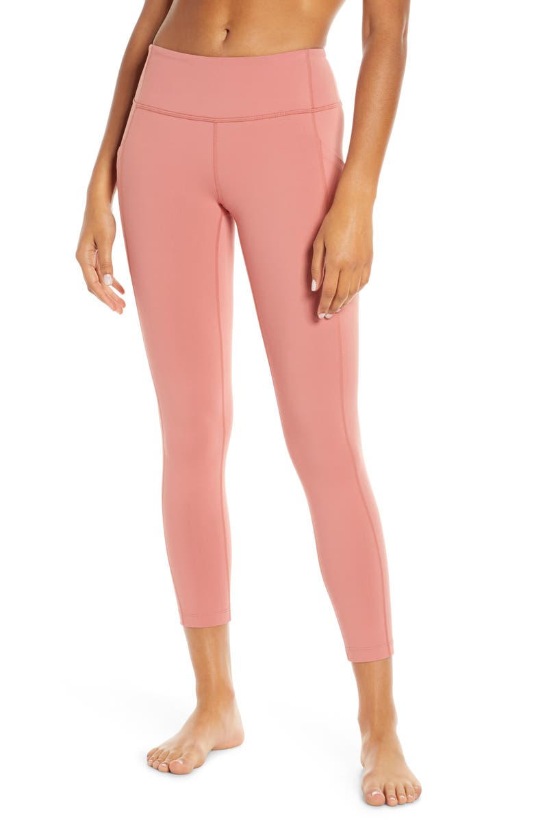  Live In Pocket 7/8 Leggings, Main, color, PINK CANYON