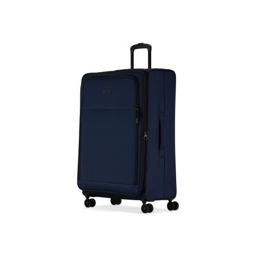 Shop Bugatti Reborn Softside Large Luggage With Expansion In Navy