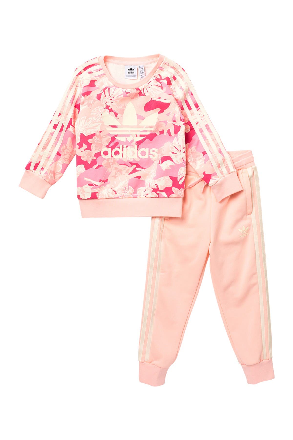 adidas floral 2 piece set