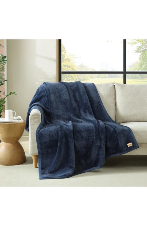 Shop Ugg(r) Coco Throw Blanket In Navy