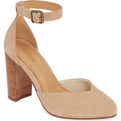 Soludos Collette Ankle Strap Pump, Pink