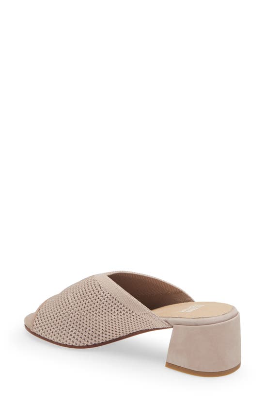 Shop Eileen Fisher Fave Block Heel Slide Sandal In Light Pink Knit