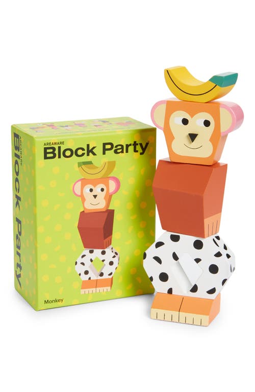 Areaware Block Party Monkey Block Set in Multi