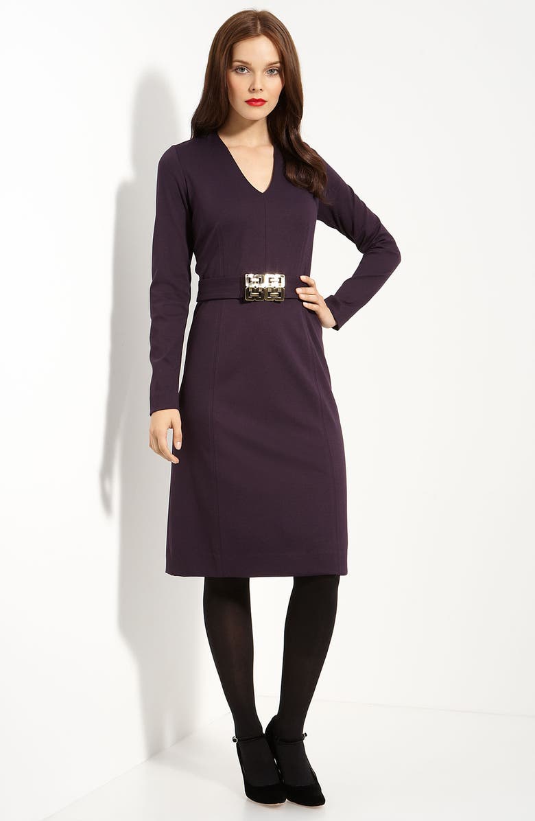 Milly 'Lilliana' Belted Ponte Knit Dress | Nordstrom