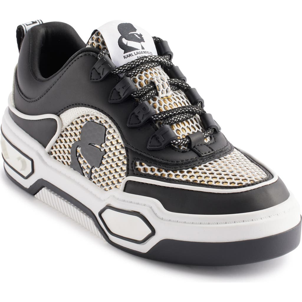 Karl Lagerfeld Paris Colden Sneaker In Black/white
