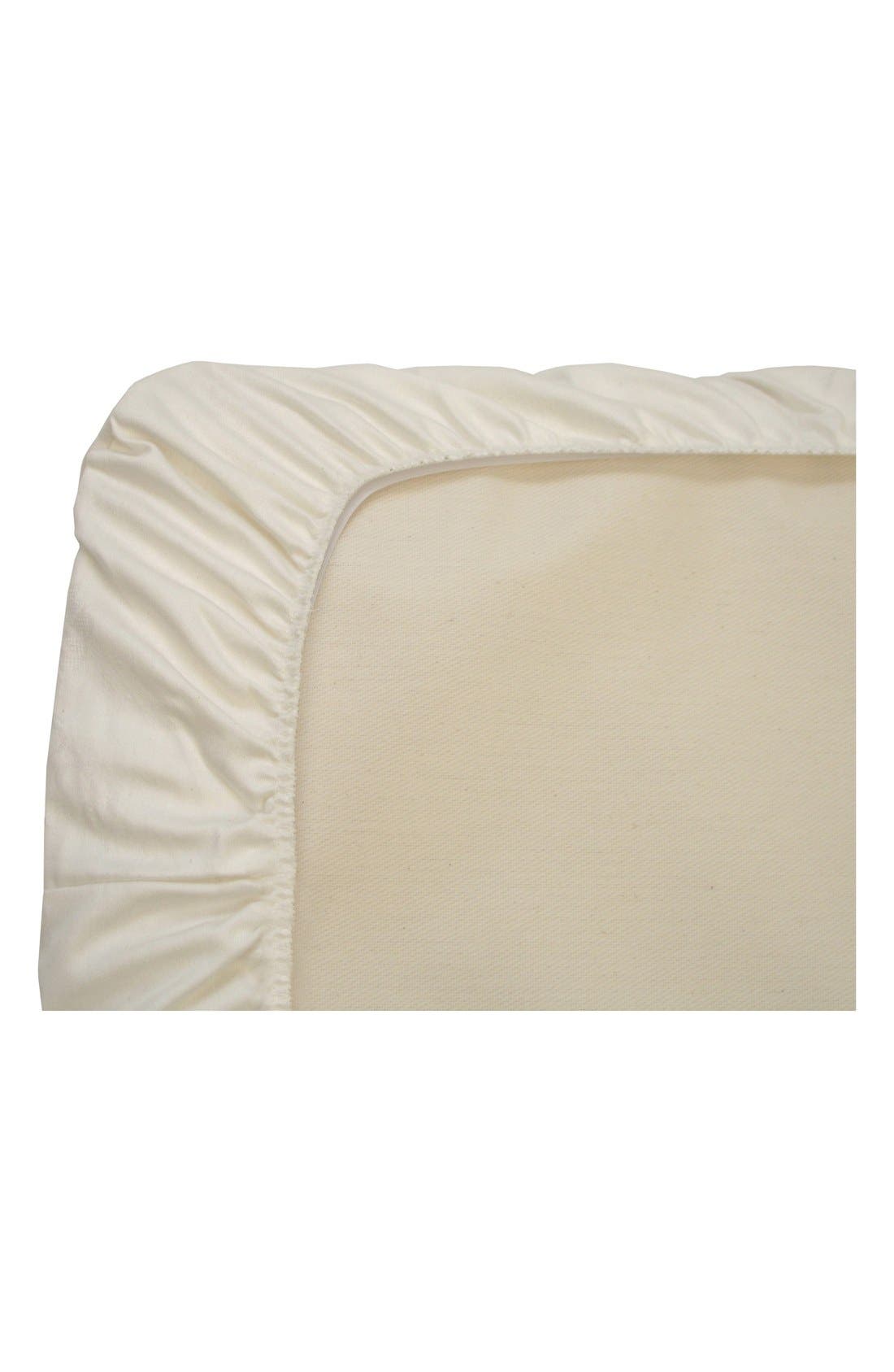 naturepedic organic cotton crib mattress fitted protector pad