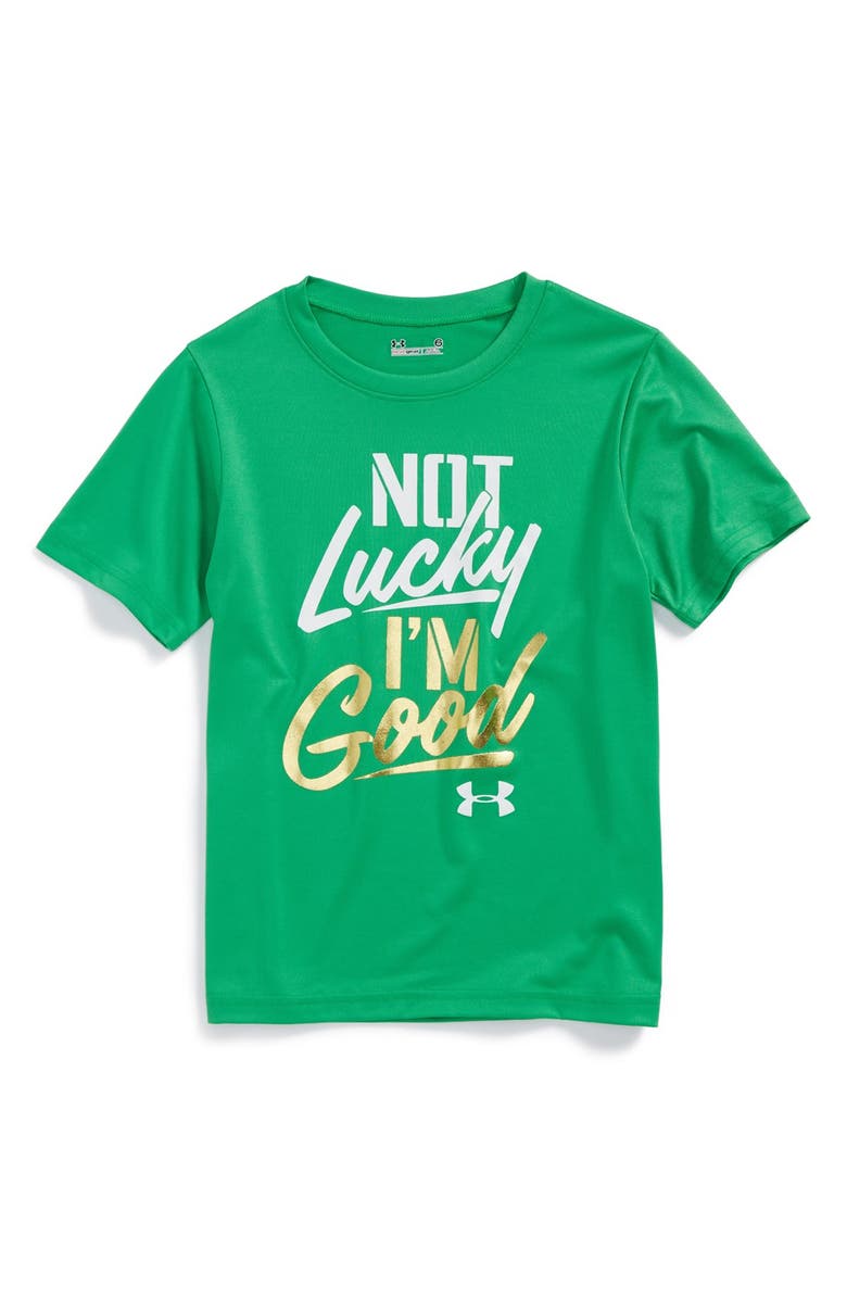 Under Armour 'Not Lucky' HeatGear® T-Shirt (Little Boys) | Nordstrom