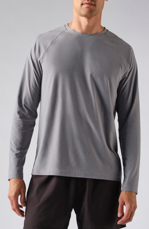 Rhone Reign Long Sleeve T-Shirt Quicksilver Heather at Nordstrom,