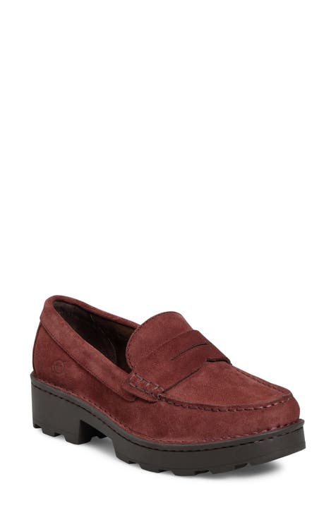 Burgundy hot sale oxfords womens