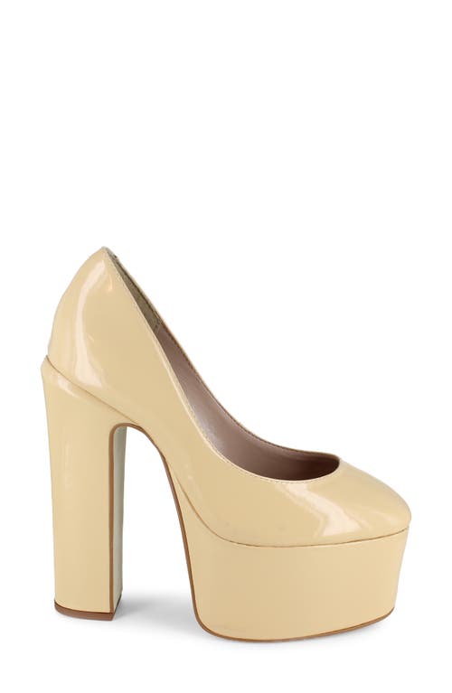 Zigi Giorgia Platform Pump In Nude Patent