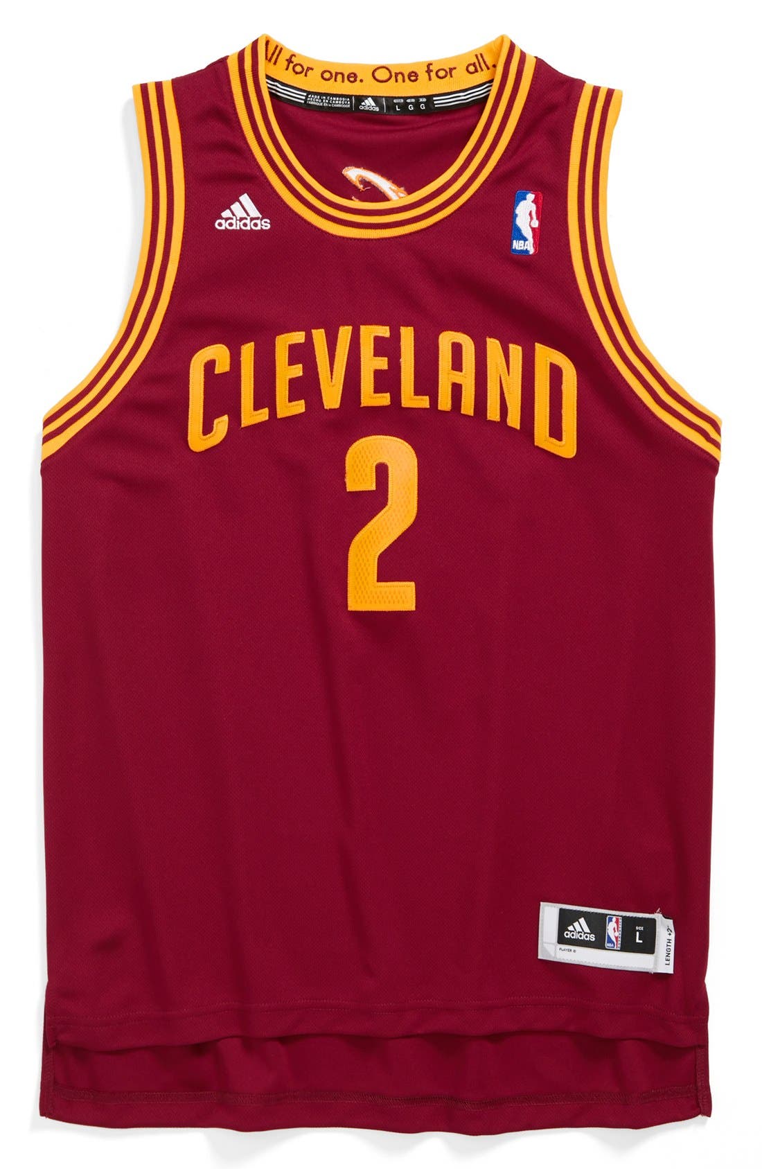 Adidas 'Cleveland Cavaliers, Kyrie Irving - Swingman Road' Jersey (Big ...