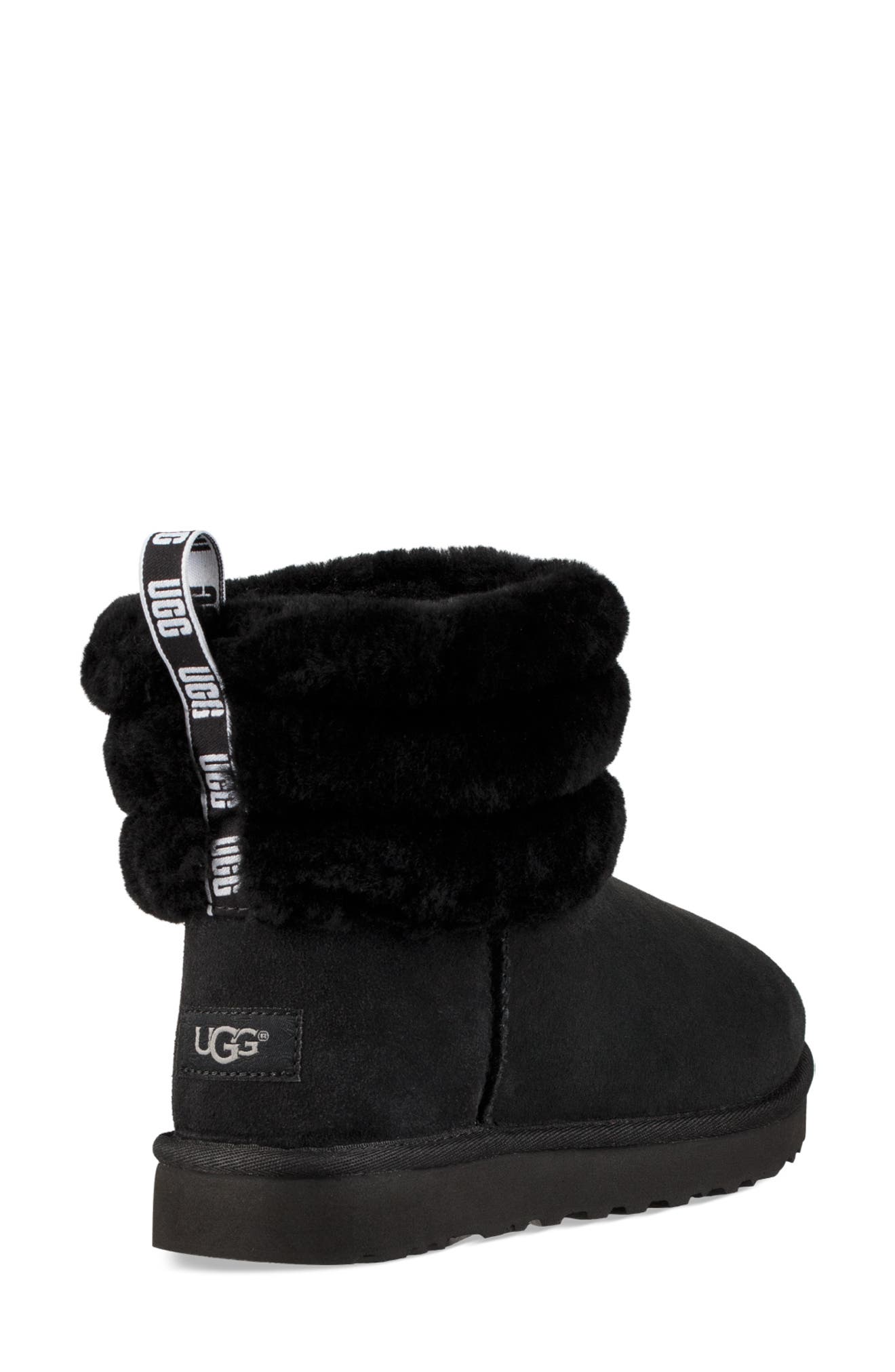 UGG | Classic Mini Genuine Shearling Fluff Quilted Boot | Nordstrom Rack