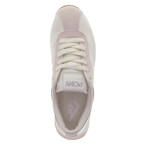 Shop Pony Ko-80 Low Classic Sneakers In Snow White/moonbeam/silver