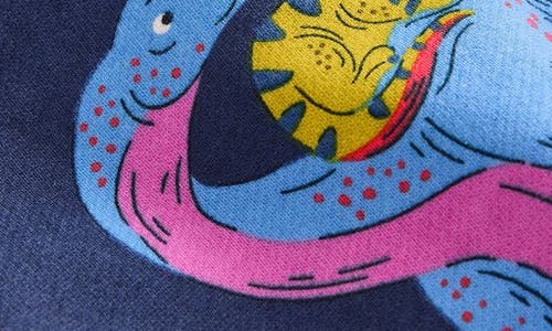 Shop Mini Boden Kids' Dinosaur Print Cotton Sweatshirt In Multi Dino Family