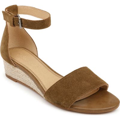 Splendid Aria Wedge Sandal- Brown