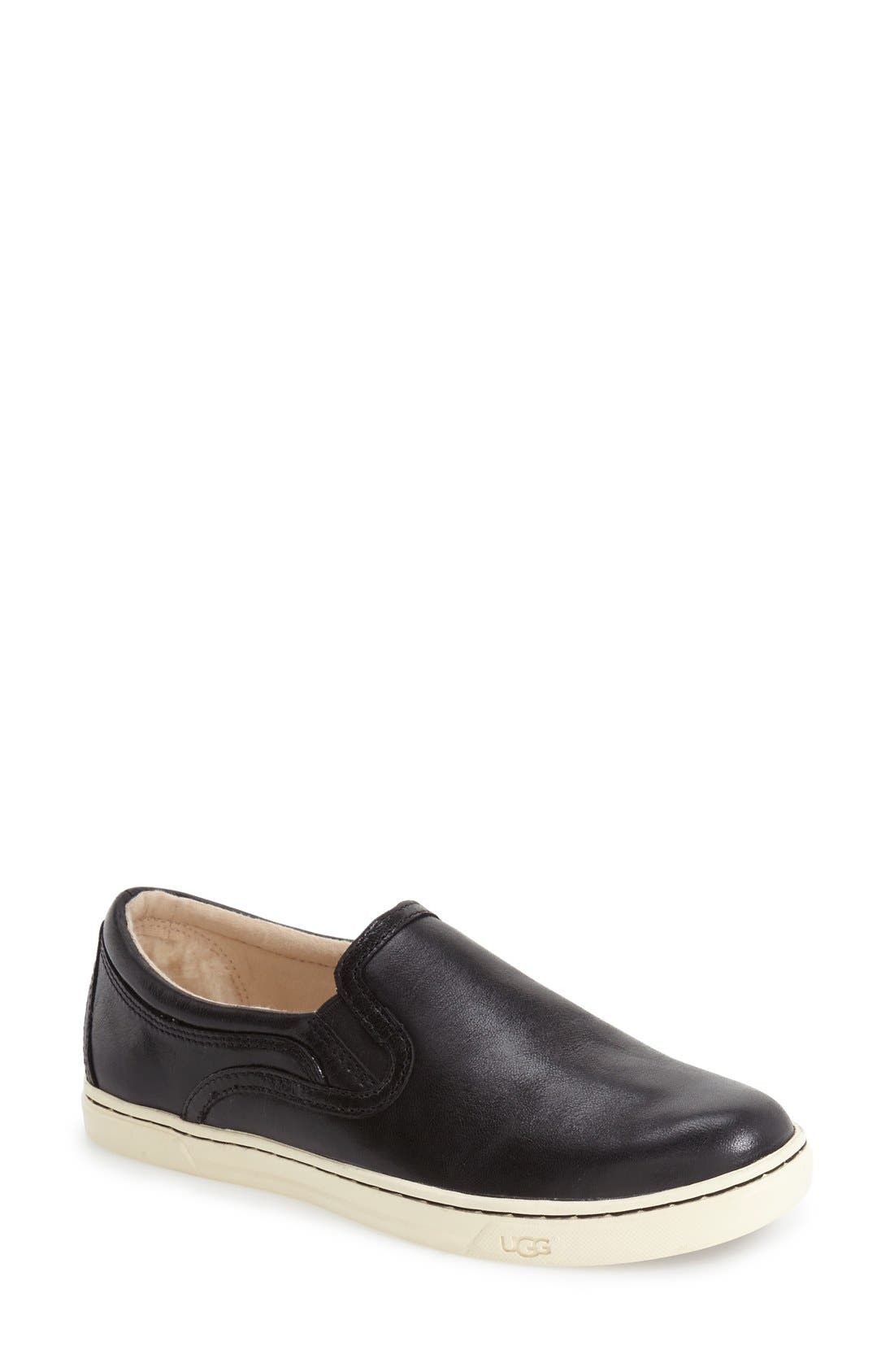 ugg fierce leather slip on sneakers