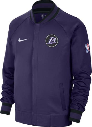 Youth Nike Gold Los Angeles Lakers Showtime Performance Full-Zip Hoodie Size: Large