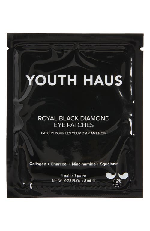 Youth Haus Royal Black Diamond Eye Patches