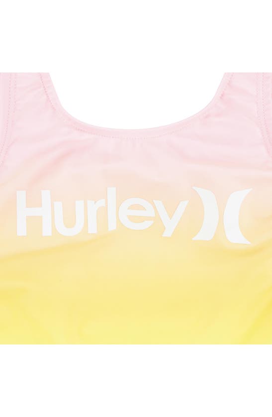 Shop Hurley Kids' Ombré One-piece Swimsuit In Blue Cloud