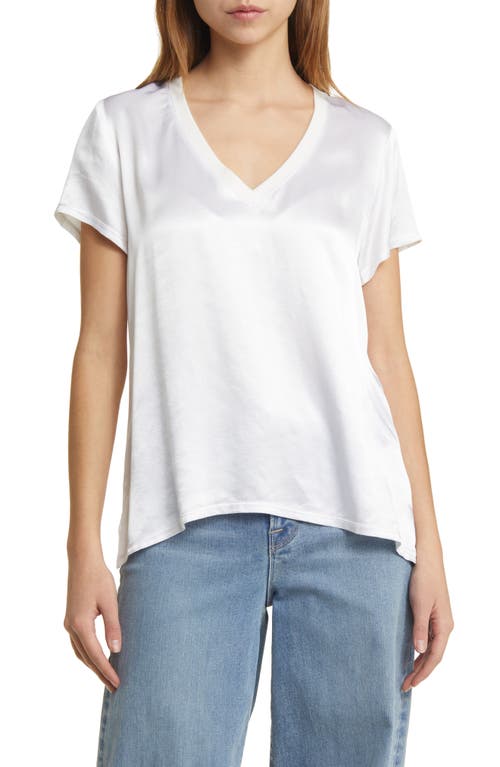 June V-Neck T-Shirt in White