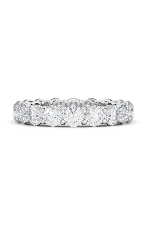 HAUTECARAT HAUTECARAT ROUND CUT LAB CREATED DIAMOND 18K GOLD ETERNITY BAND RING
