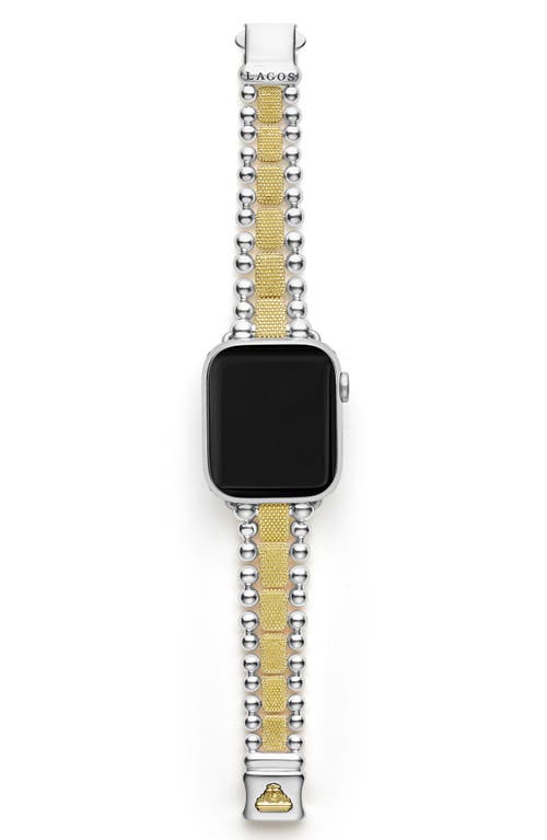 Lagos Smart Caviar Lux Apple Watch® Watchband In Gold/silver