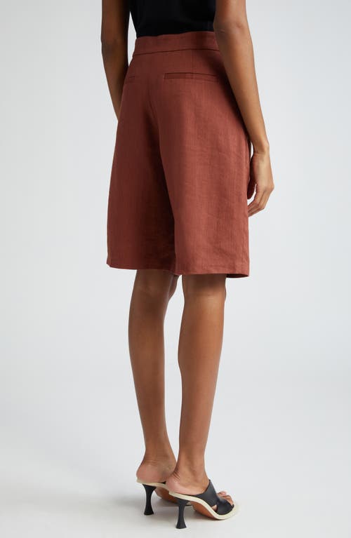 A.L.C A.L.C. NICO LINEN BLEND WALKING SHORTS 