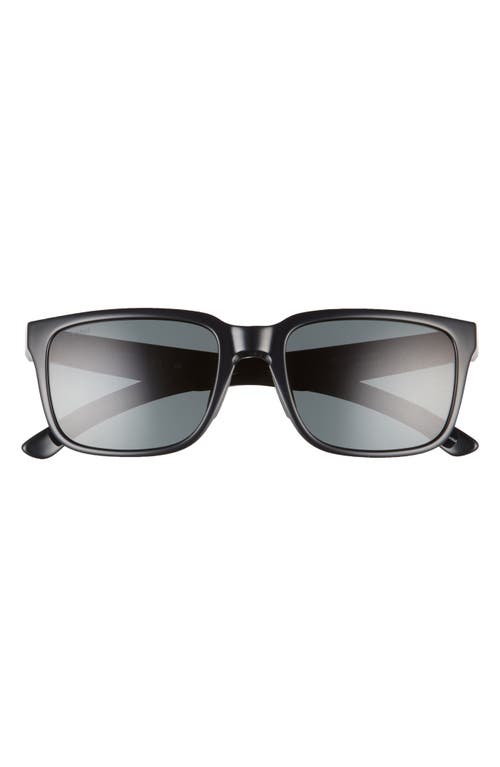 Smith Headliner 55mm Rectangle Sunglasses In Black/polarized Gray