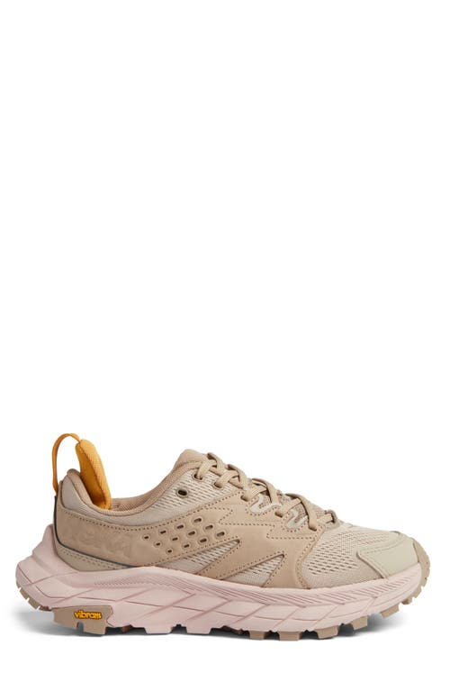 Hoka Anacapa Breeze Aero Low Breathable Trail Running Shoe In Oxford Tan/peach Whip