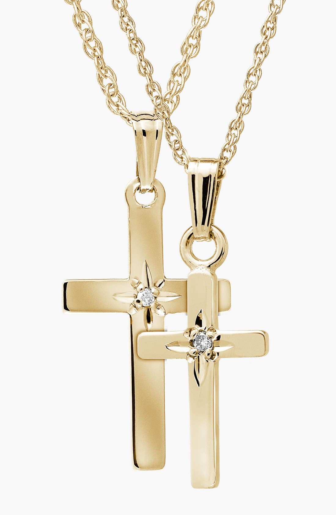 Mignonette 14k Gold \u0026 Diamond Cross 