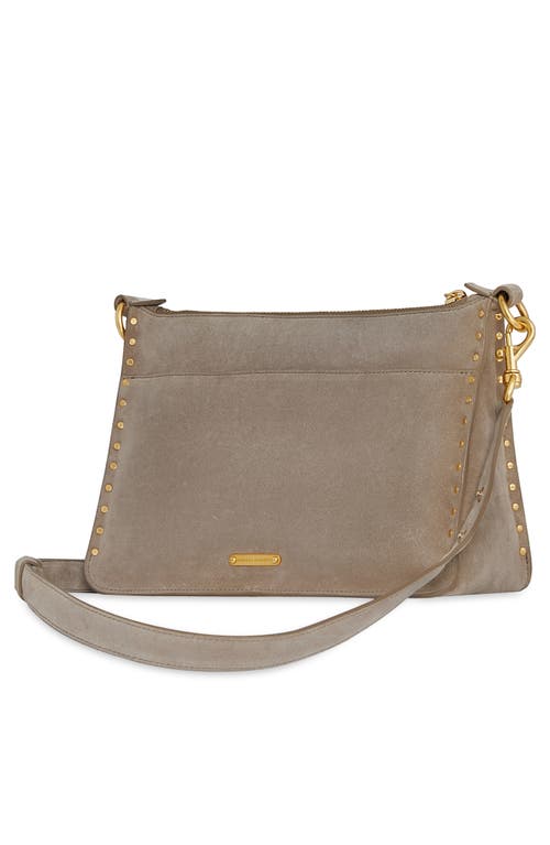 Shop Rebecca Minkoff Darren Signature Shoulder Bag In Clay