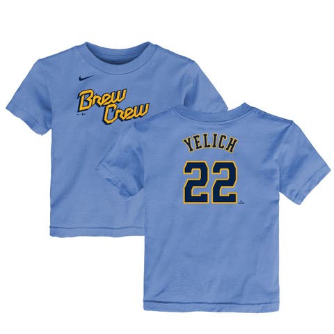 Nike Kids' Youth Navy Milwaukee Brewers City Connect Graphic T