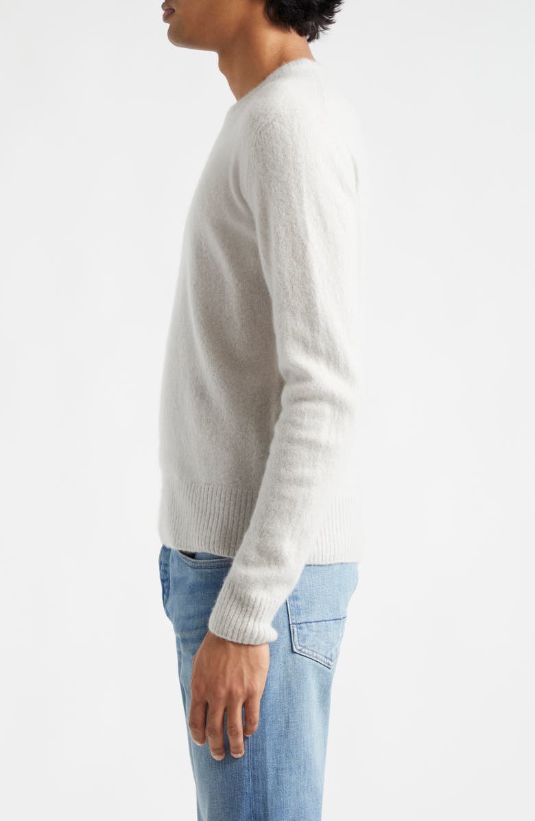 TOM FORD Relaxed Cashmere & Silk Sweater, Alternate, color, Ig014 Pale Grey