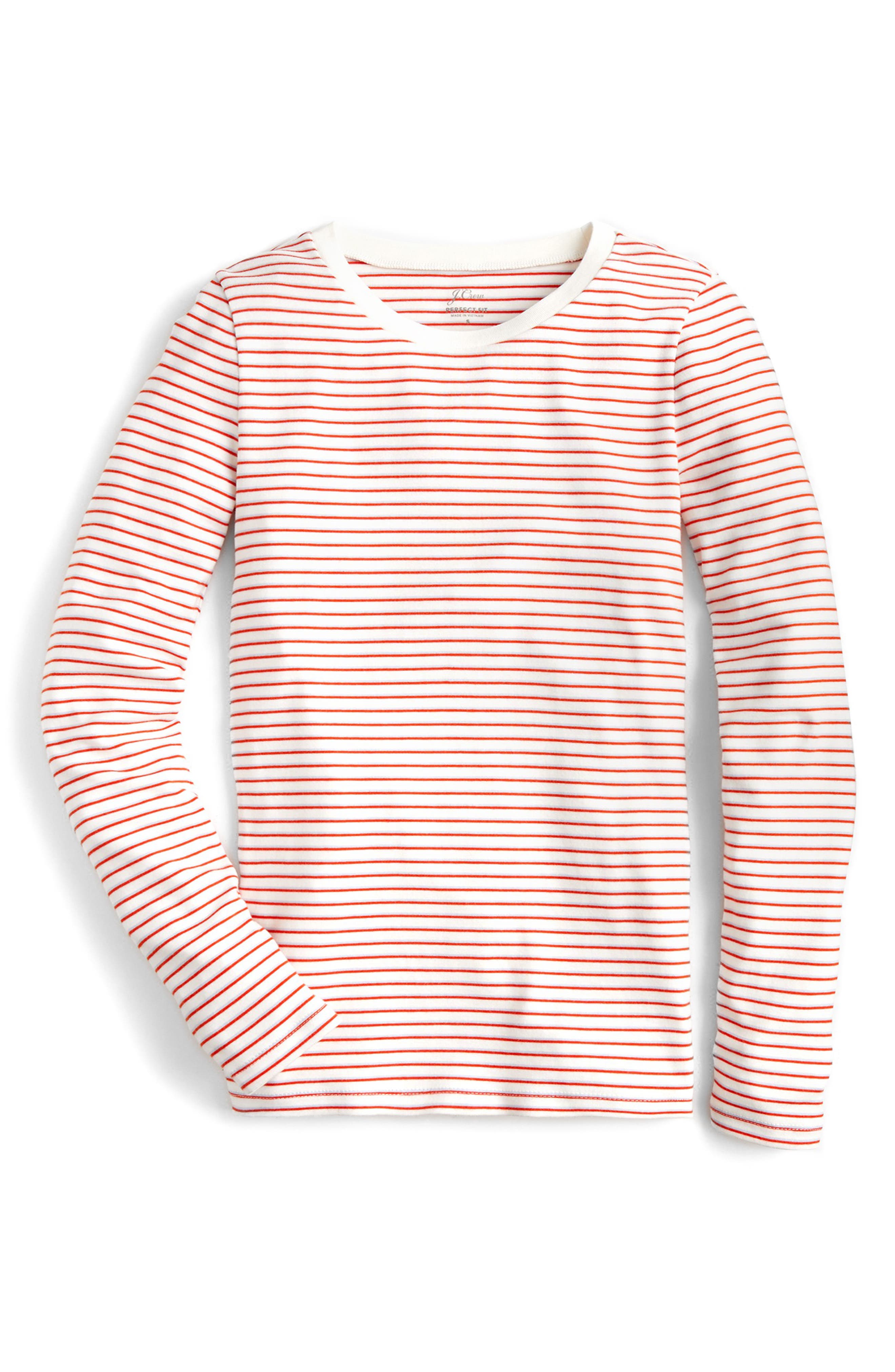 j crew slim perfect long sleeve t shirt