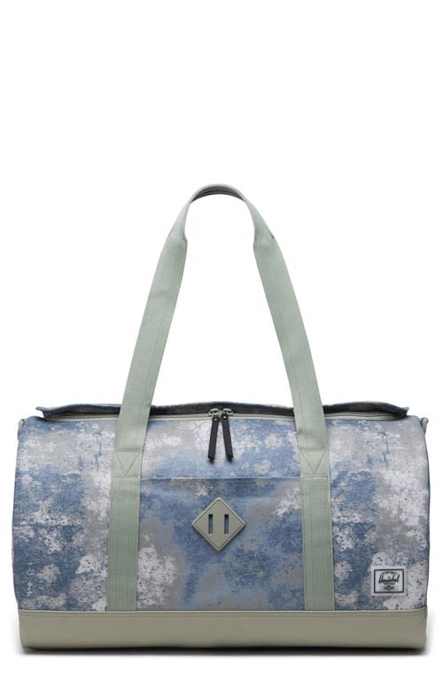 Herschel Supply Co. Heritage Water Resistant Recycled Polyester Duffle Bag in Seagrass Bowen Birch at Nordstrom