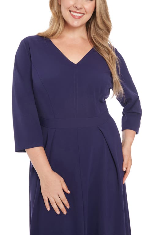 London Times Fit & Flare Dress In Astral