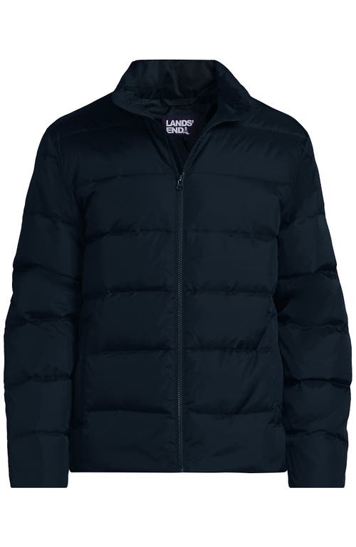 Lands' End Wide Channel 600 Down Puffer Jacket In Radiant Navy
