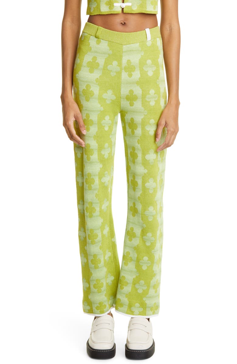 YanYan May Linen Jacquard Pull-On Pants | Nordstrom