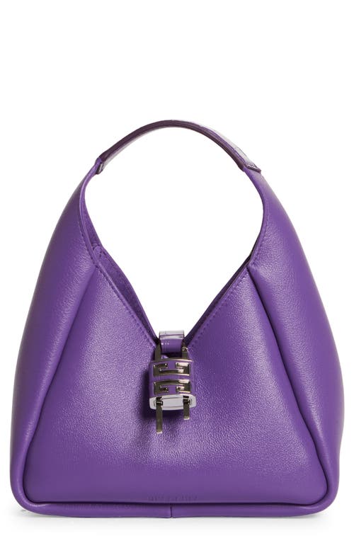 Givenchy Mini G-Lock Leather Hobo in Ultraviolet