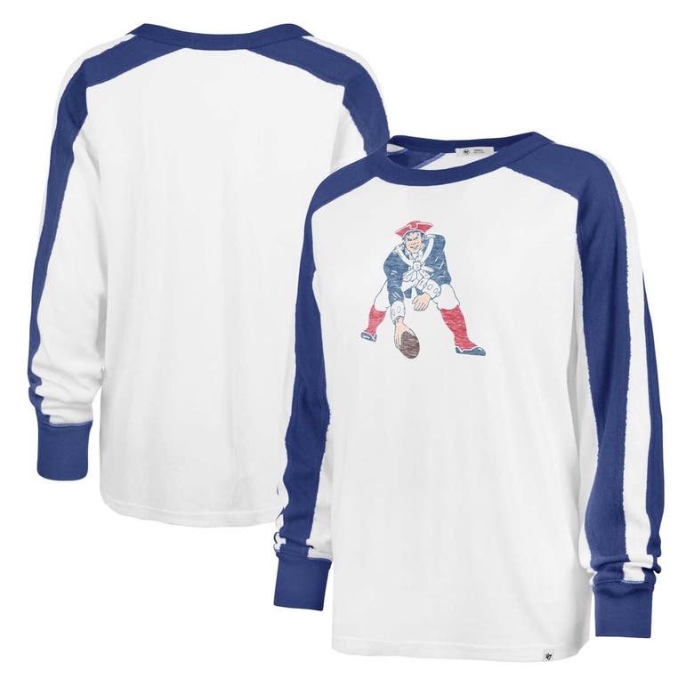 47 ' White New England Patriots Premier Caribou Long Sleeve T-shirt