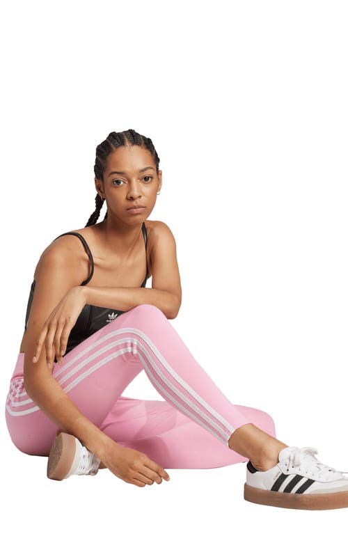 Adidas Originals Adidas Adicolor 3-stripes Leggings In Bliss Pink