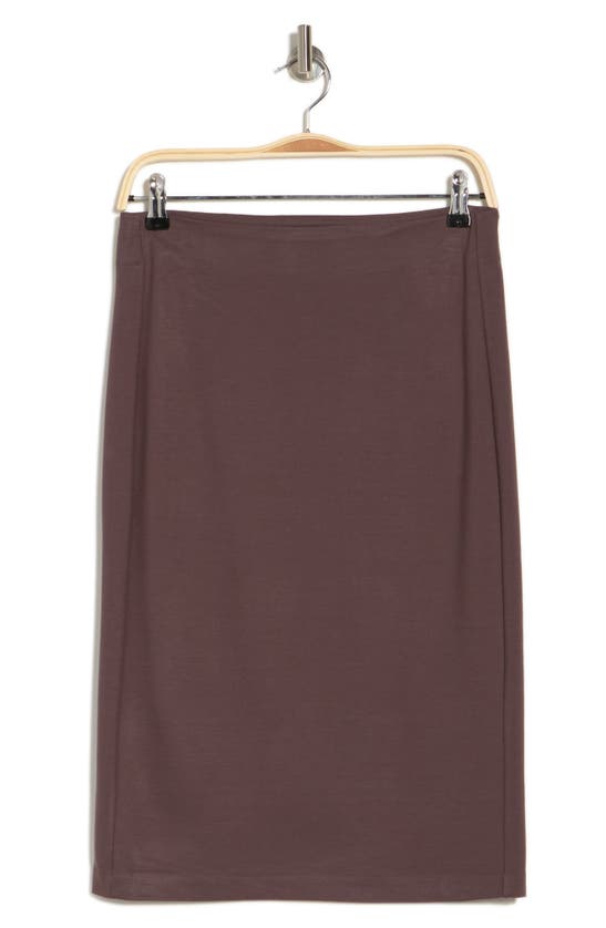 T Tahari Pull-on Ponte Pencil Skirt In Truffle